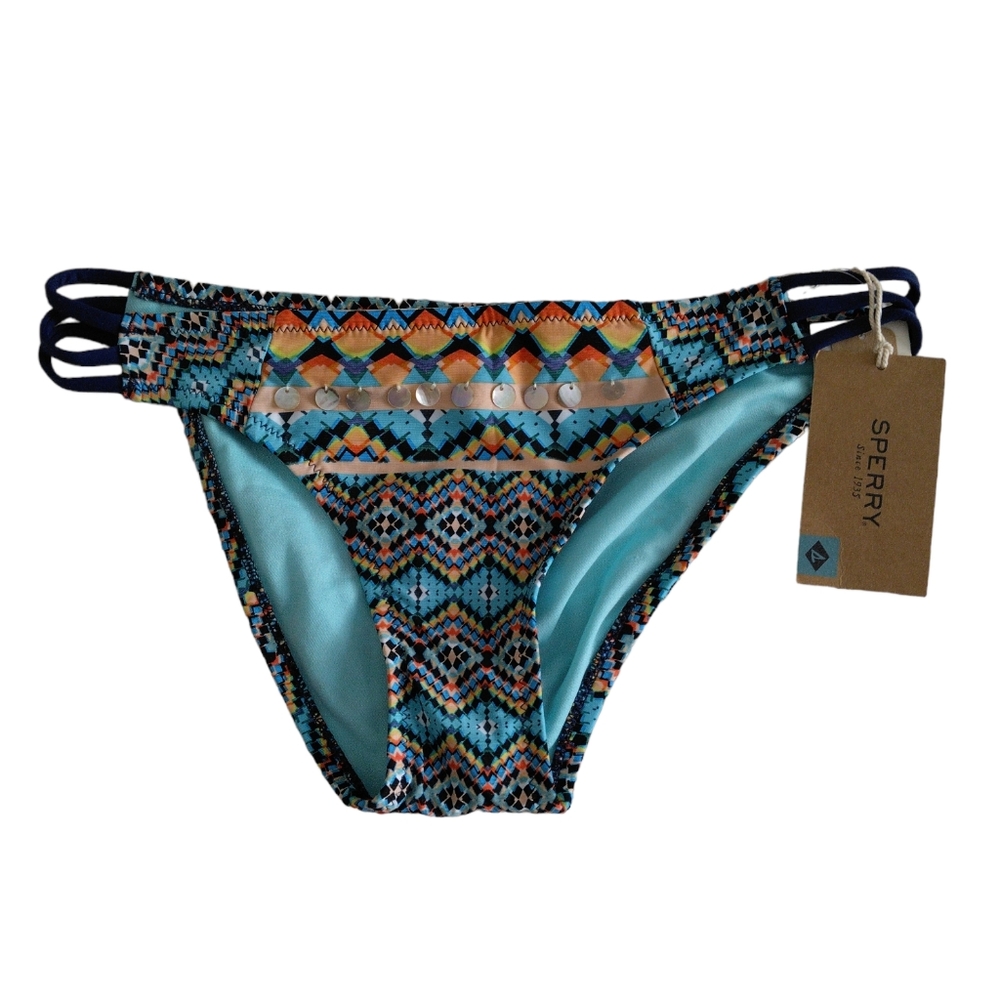 NWT Sperry Small Tulum Tribal Print Bikini Bottom